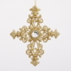 Cross Gold Color Glitter Hanging for Christmas decoration