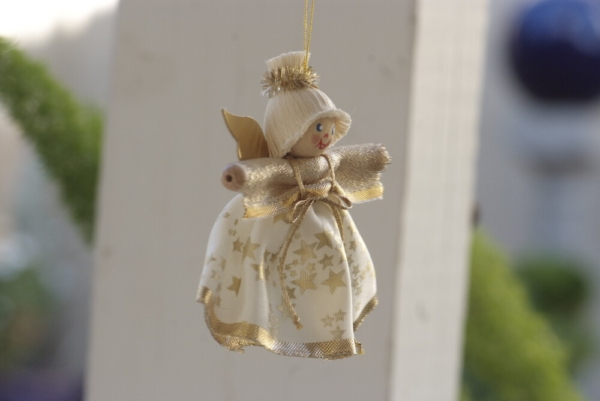 Cotton spun tiny Angel Hanging for Christmas decoration