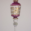 Violet circular rotated Egyptian glass hanging