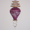 Violet Color rotated Egyptian glass hanging with drop