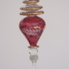 Red Color rotated Egyptian glass hanging with drop