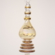 Amber-colored rotating crystal hanging for decoration