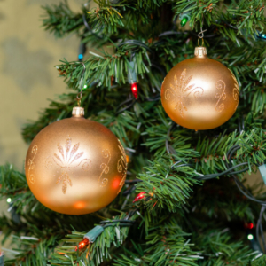 Handmade and Painted Tree Ball Decorations