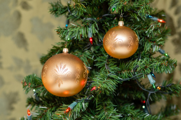 Handmade and Painted Tree Ball Decorations