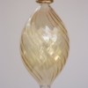 Vintage egg-shaped gold crystal hanging