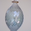 Blue colored egg shape Crystal hanging for decoration