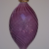 Purple colored egg shape Crystal hanging for decoration