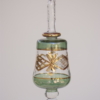 Hand-painted green Egyptian glass hanging for decoration