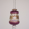 Hand-painted purple Egyptian glass hanging for decoration