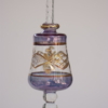 Hand-painted purple Egyptian glass crystal hanging