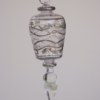 Transparent circular rotated Egyptian glass hanging