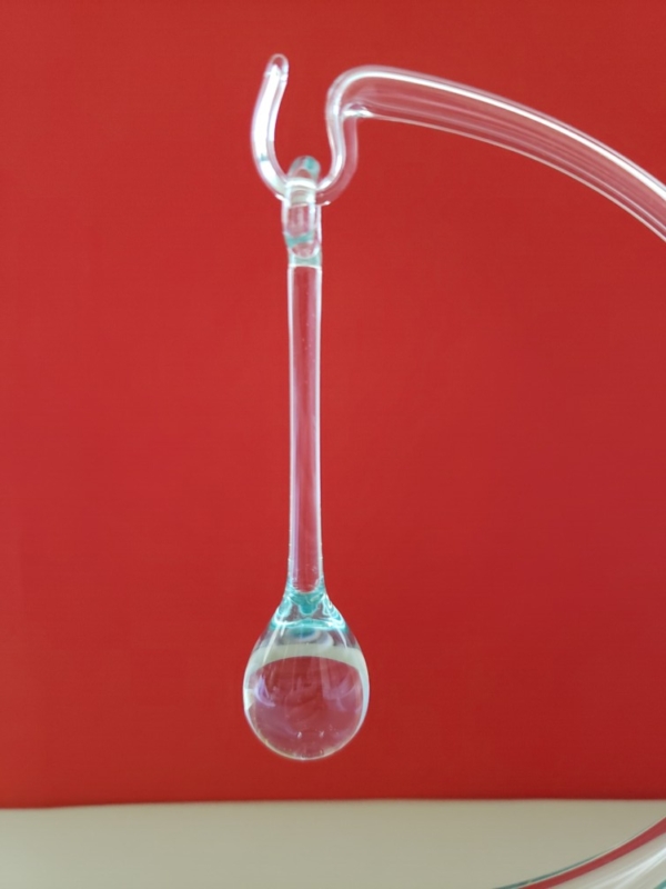 A long tear drop shape Egyptian glass crystal Hanging