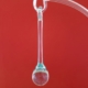 A long tear drop shape Egyptian glass crystal Hanging