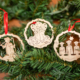 wooden Ornament For Christmas tree decoration