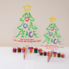 Personalized new year wishes on a crystal Christmas tree