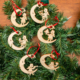 Wooden Christmas Tree Ornaments for Decoration