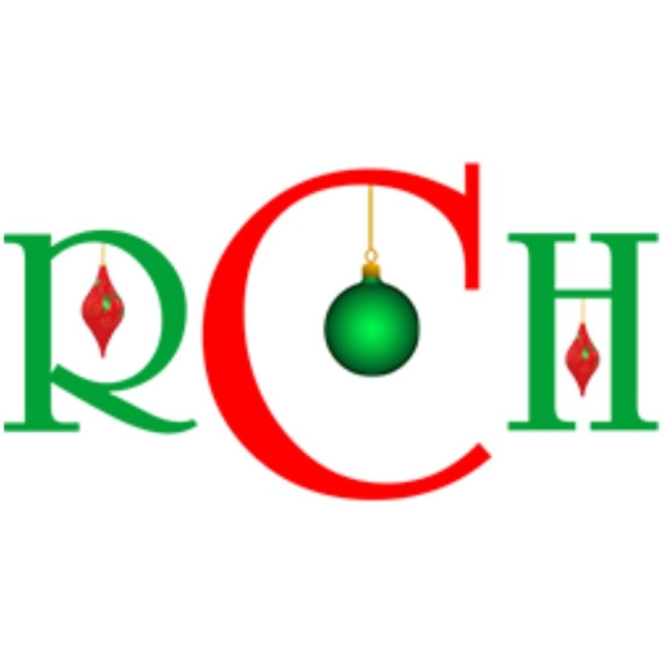 Ritas Christmas house Logo in Christmas theme RCH