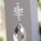 A long teardrop shape Crystal Hanging for decoration