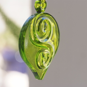 Green-cut Glass Crystal Hanging for house decoration