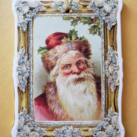 Hand made Santa Claus photo Frame for wall hanging