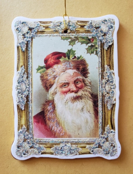 Hand made Santa Claus photo Frame for wall hanging