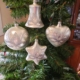 Hand-painted Silver Color metal ornaments hanging