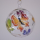 Hand-painted butterfly on crystal ball for decoration