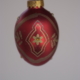 Hand-painted designs on red color Egg Crystal hanging